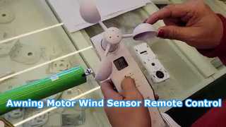 Markisenmotor-Windsensor-Fernbedienung