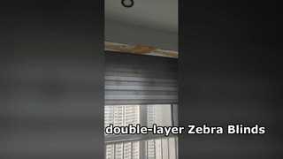 Doppelschichtige Zebra-Jalousien