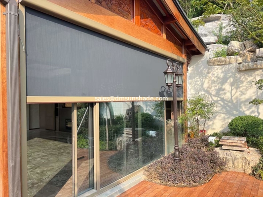 Extra-wide Outdoor Electric Windrpoof Blinds