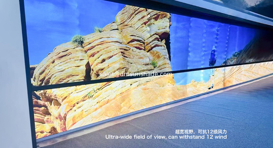 Extra-wide Outdoor Electric Windrpoof Blinds