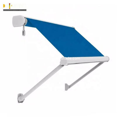 Retractable Drop Arm Window Awnings Outdoor Aluminium Heavy Duty
