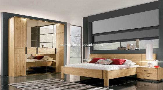 Outdoor Window Waterproof Fabric Motorized Double Layer Zip Roller Blinds