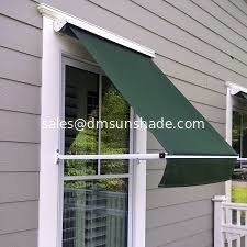 Aluminum Retractable Window Awnings Drop Arm Canopy