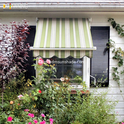 Aluminium Smart Retractable Window Awnings Heavy Duty