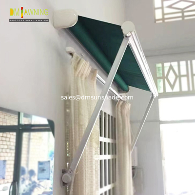 Aluminum Retractable Window Awnings Drop Arm Canopy