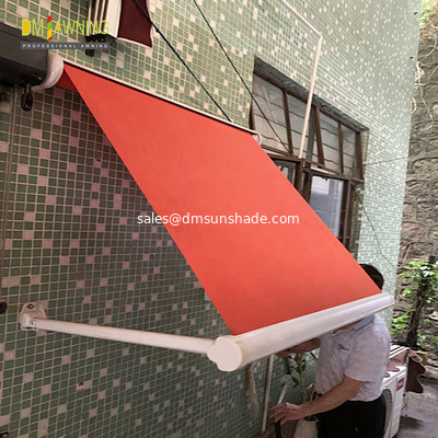 Outdoor Aluminium Retractable Window Awnings Heavy Duty Drop Arm Folding Window Awnings