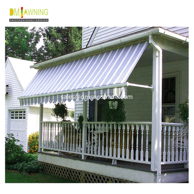 Outdoor Aluminium Retractable Window Awnings Heavy Duty Drop Arm Folding Window Awnings