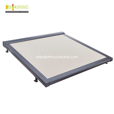 Polyester Retractable Roof Awning Remote Control Aluminum Retractable Awning Conservatory