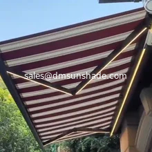 Wall Or Ceiling Mount Full Cassette Retractable Awnings With Customizable Options