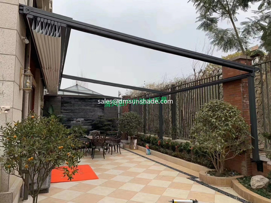 Aluminum PVC Pergola Canopy Roof Pergola Hotels Modern Front Door Waterproof Retractable Awning