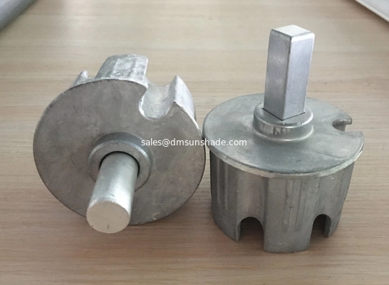 Fenster Sonnenschirm Rückziehbare Markise Teile Roller Blinder Zubehör 70mm Aluminium Quadrat/ Rundspulen Stecker