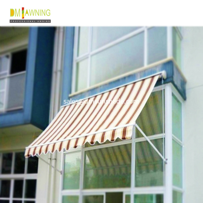 Outdoor Aluminium Retractable Window Awnings Heavy Duty Drop Arm Folding Window Awnings